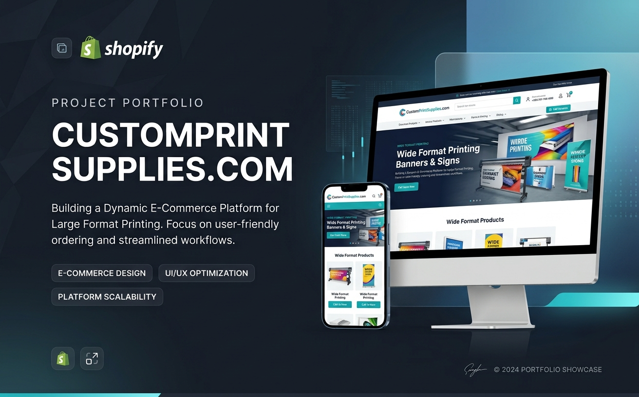 Custom Print Supplies project interface